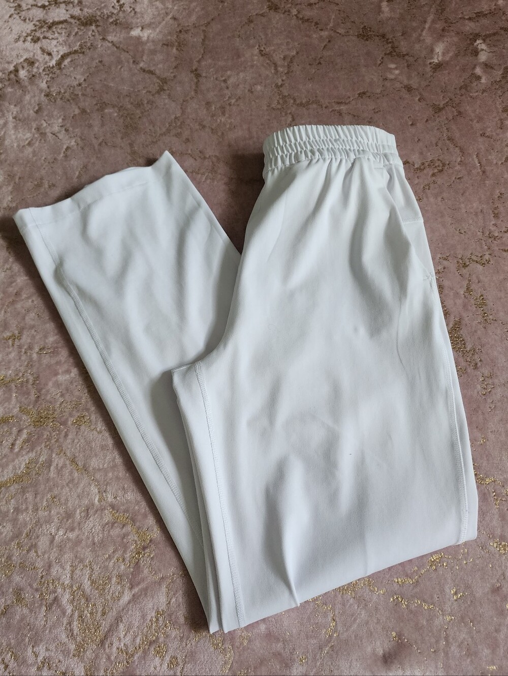 GOTTEX | White Activewear Pants with Elastic Waistband